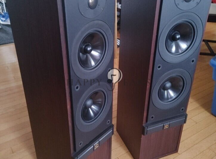 Mordaunt Short MS-40i Gold Dome Tweeter 3 Way 7" Woofer Floorstanding Speaker Made in UK