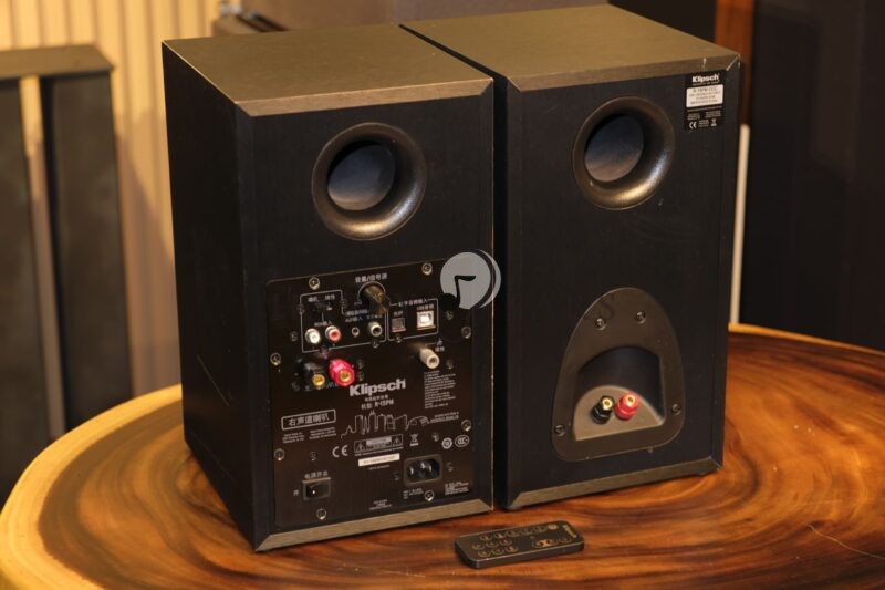 Klipsch R-15PM Powered Active Speakers Monitors for Desktop Hifi Audio Phono Input, Bluetooth Optical, RCA Aux with Subwoofer out