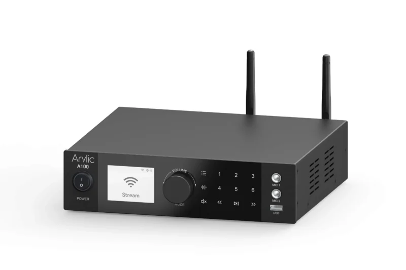 Arylic A100 Best Value All in One Streamer with 100W Amplifier MM/MC Phono Stage Turntable input Hi-Fi Audio